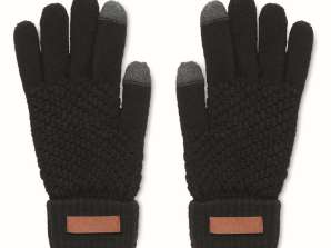 Touchscreen Handschoenen RPET TAKAI Black: Praktisch accessoire voor smartphonegebruikers