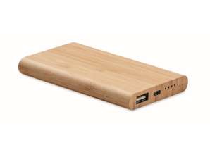 ARENAPOWER C 4000 mAh Wooden Power Bank – Chargeur portable au design en bois