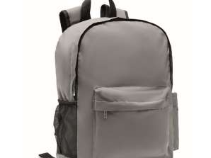 Reflective Backpack 190T BRIGHT BACKPACK matte silver safe and stylish for everyday and leisure