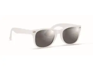 AMERICA Lunettes de soleil en blanc classique et protecteur