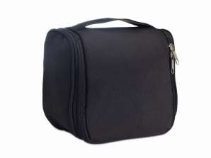 BAGOMATIC Toiletry Bag with Practical Hanger in Black