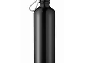 BIG MOSS Alu Trinkflasche 750ml in Schwarz   Groß  robust und stilvoll