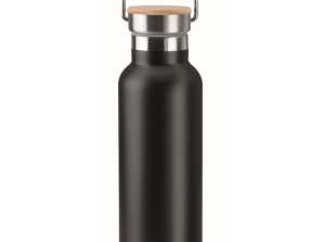 Vákuumlombik 500 ml HELSINKI – Stílusos fekete termosz palack