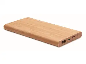 ARENA Bamboo Batterie externe inductive – Source d’alimentation en bois sans fil