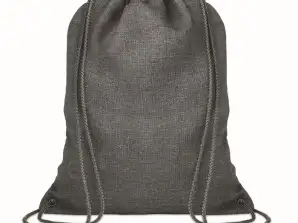 Grey Mottled Drawstring Bag TOCAYO Stylish & Practical Drawstring Bag