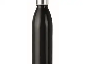 ASPEN GLASS Elegant Black Glass Bottle 650ml For Style-Conscious Drinkers