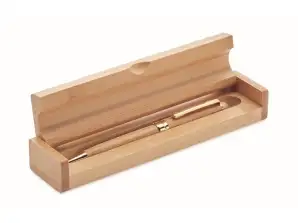 ETNA Bamboo Twist Ballpoint Pen Wood Elegant & Sustainable