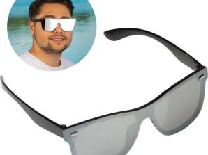 Lunettes de soleil noires avec revêtement miroir – Tendance et protection UV