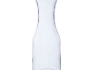 Стеклянная бутылка для воды с пробковой крышкой 750мл прозрачная