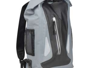 Water-repellent backpack in silver grey – modern and protective