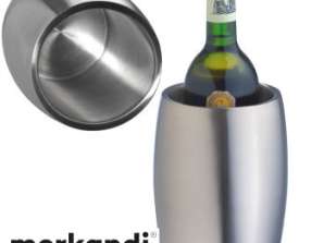 Stainless Steel Wine Cooler in Silver Grey – Modern and Functional