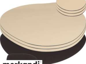 8 Piece Placemat Brown: High-quality placemats durable easy to care for stylishly non-slip