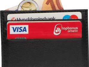 RFID usnjena torbica za kreditne kartice v črni barvi: eleganca in varnost v kombinaciji