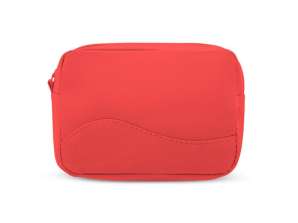 MARIE microfiber cosmetic bag in bright red