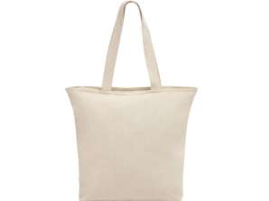 HACKNEY Sac fourre-tout en coton naturel avec fermeture 280 g/m² Sûr et durable