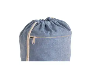 CHANCERY Sac de sport en coton recyclé 140 g/m² Bleu Durable et élégant