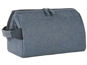 Sac zippé polyvalent CIRCLE – bleu gris chiné pour l’organisation au quotidien