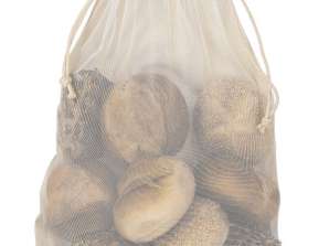 Eco Mesh Bag laget av Fairtrade bomull 30x40 cm naturlig farge