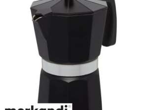 Kone 600 ml Espresso kávovar Black & Silver Elegance