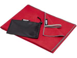 Serviette Pieter ultralight GRS 50 × 100 cm rouge : Séchage rapide, idéal pour les voyages et les activités de plein air