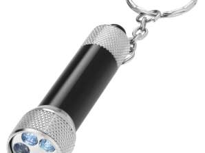 Draco LED ključna svetilka črno/srebrna kompaktna osvetlitev za vaš obesek za ključe