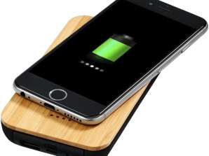 Future 6000mAh Wireless Powerbank Bamboo/Fabric Natural/Black