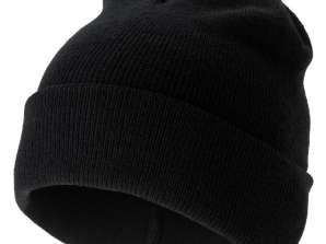 Irwin Knitted Hat in Black - Elegant winter headwear for stylish warmth