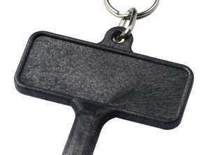 Largo-muovinen jäähdyttimen avain avaimenperän mustalla käytännöllisellä työkalulla