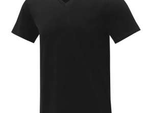 Somoto Hommes Col V T Shirt Élégant Confortable Casual Shirt