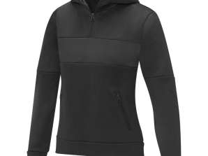 Eleganter Damen Hoodie mit halbem Reißverschluss Stylischer Sayan Kapuzenpullover Bequeme Damenmode