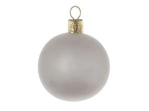 Traditional Matte White Glass Ball Elegant Christmas Ornaments