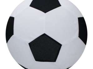 Medium Soft Touch Match Ball in White Black Versatile for Sports and Play