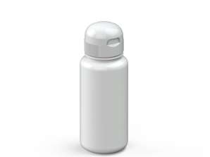 Sports Water Bottle 400ml Pure White Compact