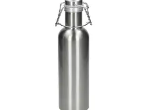 Silberne Denali Trinkflasche  0 8l – Robust & Elegant für Abenteurer