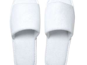 Terry cloth slippers white: comfortable, lightweight slippers for home or spa
