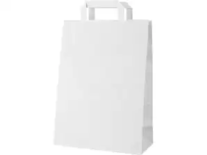 Boutique Paper Tote Bag White Elegant and Sturdy Tote Bag