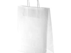 Store Paper Tote Bag White Sturdy and stylish tote bag