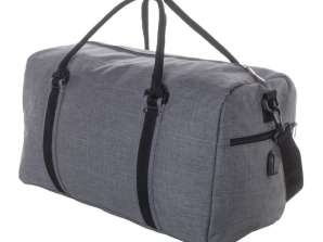 Спортивна сумка Donatox попелясто-сірого кольору, міцна та стильна, ідеально підходить для фітнесу та