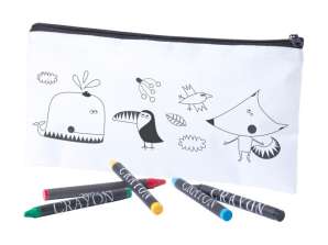 Trousse à crayons pour colorier Skinga Sac blanc pour un design créatif et une expression individuelle