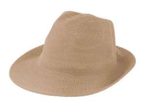 Chapeau de paille Timbu en beige Chapeau d’été élégant et aéré