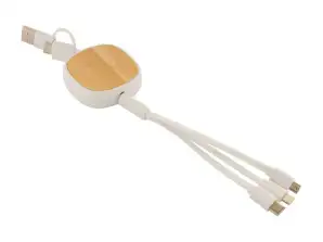 Rabsle USB-laddningskabel vit robust snabbladdningskabel för alla dina enheter