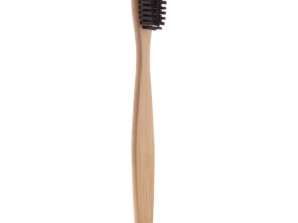 Boohoo Children's Bamboo Toothbrush Mini in Black Natural – Gentle & Ecological