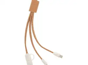 Koruku USB Şarj Kablosu Doğal: Tüm cihazlar için sürdürülebilir ve hızlı şarj kablosu