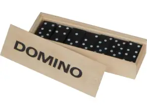 Ко Самуи Дървена игра Домино в бежово Класическа игра в естествен стил