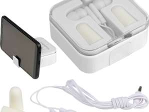 Noise Headphone Set avec support pour smartphone Pure White