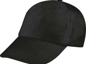 Модерна шапка с козирка с 5 панела Santa Fe в черно – стилна шапка