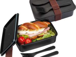 Lunchbox Vigo   Schwarz Stilvoll & Praktisch Robuste Aufbewahrung für Unterwegs