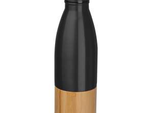 Schwarz Kobe 500ml Hochwertige Edelstahlflasche  robust