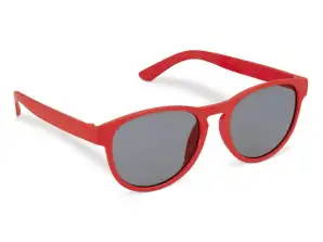 Lunettes de soleil en paille de blé UV400 en rouge Lunettes de sécurité écologiques