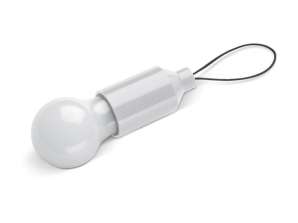 Keychain Light Bulb White Cute accessory with practical use